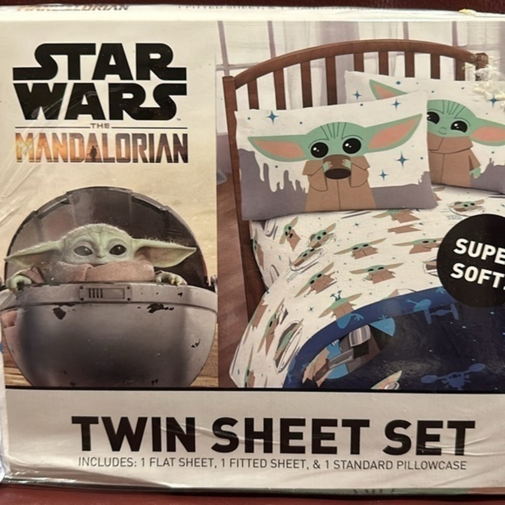 Star Wars Mandalorian Twin 3-Piece Sheets Set